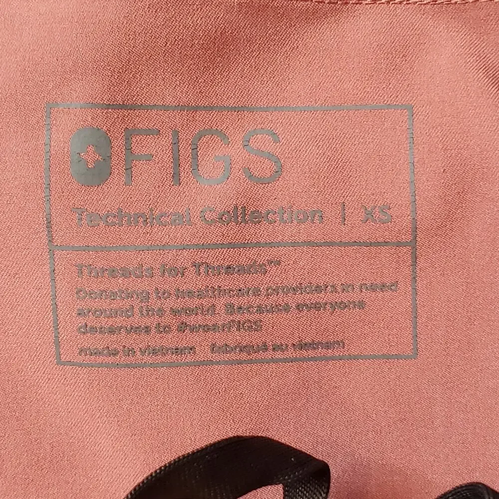 Figs Men's Size XS Tansen Jogger Slim-Fit Scrub Pants Rose Pink MXXSW2004